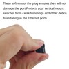 PDETVEO 40PCS RJ45 Port Covers, Silicone Ethernet Dust Protector Caps