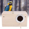 Bird House, Natural Wooden Aviary Breeding Box Mating House Small