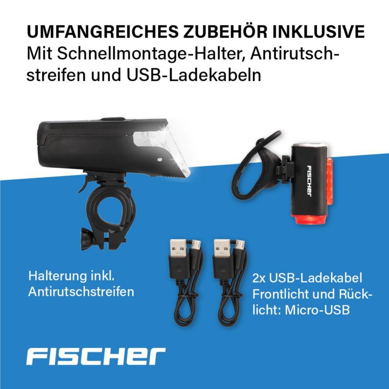 FISCHER USB Lighting Set, Floor Light for More Visibility and