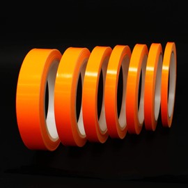 Finest Folia Decorative Shiny Strips for Car, Motorcycle, Boat, Model Making, Silver, Chrome, 10 Metres, neon orange