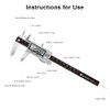 KETOTEK Digital Caliper, Electronic Vernier Caliper 150 mm/6 inch Stainless