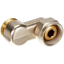 Oventrop S-Connection Fitting 3/4 Inch x 3/4 Inch Nickel-Plated Brass 1019204