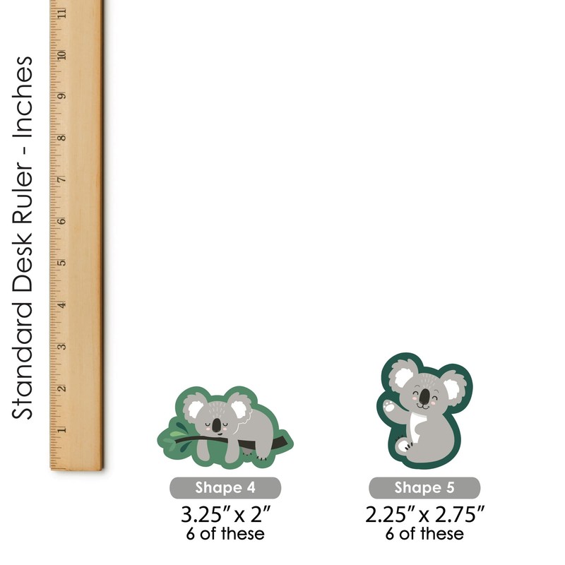 Big Dot of Happiness Koala Cutie - DIY Shaped Bear