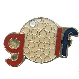 Pack of 12 Golf BAll As O In Golf Bike Motorcycle Hat Cap Lapel Pin HP1640