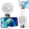 Koonie Portable Handheld Fan, Battery Operated Fan with Base, 8