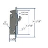 House Guard Black Patio Door Handle Set with Mortise Lock,Suitable