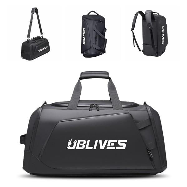Gym Duffel Bag for Men Women with Shoe Compartment, Waterproof