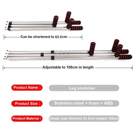 Leg Stretcher 3 Bar Leg Split Machine Stainless Steel Gymnastic Portable Flexibility Stretching Equipment,Home Gym Exercise for Dance, Gymnastics, Cheerleading, Martial Arts Hip Stretch