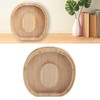 Letter Shaped Piggy Bank Wooden Transparent Panel Portable O Shaped