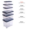 Sundis Wave Box 10L Clear Plastic Stackable Stackable Storage Box