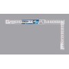Shinwa Sokutei 11160 Curving Scale, Thick Wide, Front and Back