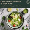 Stainless Steel Salad Spinner 5 Qt, Vegetable & Fruit Washing