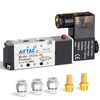 1/4"PT Solenoid Valve 4V210-08 Single Coil Pilot-Operated Electric 2 Position