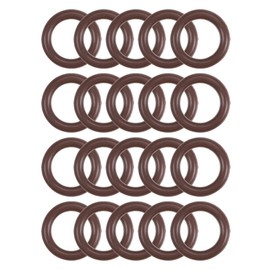 sourcing map Fluorine Rubber O-Rings 12mm OD 8mm ID 2mm Width, Metric FKM Sealing Gasket, Pack of 20