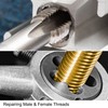 sourcing map 1/4-20 UNC Tap and Die Set 20mm Round