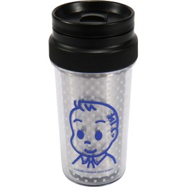 Yaksell OSAMU GOODS Tumbler with Lid, 13.5 fl oz (400 ml), Reversible, Hot or Cold