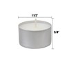 Stonebriar Bulk 300 Count,Unscented Smokeless Long Burning Tea Light Candles