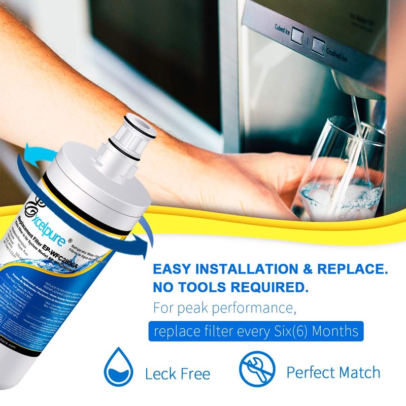 EXCELPURE 3US-AF01 Under Sink Water Filter Replacement for Filtrete Standard