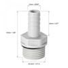 sourcing map PVC Barb Hose Fitting Connector Adapter 10mm or