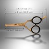 BRV MEN 4.25" Small Finish Rounded Tip Scissors for Men