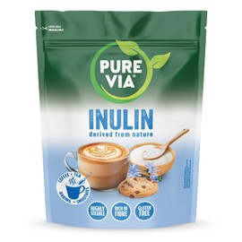 Pure Via Prebiotic Inulin Powder 1kg | Chicory Root Fibre | High Fibre, Plant-Based, Mild Taste, Easily Mixes Into Drinks & Recipes | Vegan & Gluten-Free