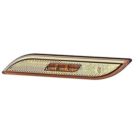 HELLA 2PS 013 305-051 Side Marker Light - Shapeline Style - LED - 12/24V - Glued - Lens Colour: Yellow - Cable: 250mm - left