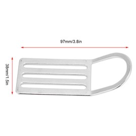 Demeras Folding Cushion Eye Diving D-Ring Stainless Steel Weight Belt Keeper Slider Stopper Holder for Diving Free Diving Snorkelling Spearfishing