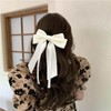 Sttiafay Hair Ribbons for Women Large Satin Bow Barrettes Silky