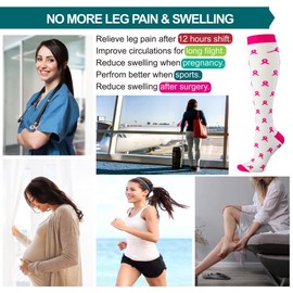 Compression Socks Women and Men, 20-30mmHg, Best for Nurses, Travel, Pregnancy