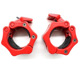 Barbell Clamps Olympic Spinlock Collars Dumbbell Clips Weight Lifting Bar Lock Quick Release Professional Barbell Buckle 1 Pair for Gym Exercise Fitness Body Building 50 mm