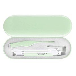 mitas USB充電式 グリーン 光る耳かき LED ライト 付き ピンセット USB 充電式 みみかき 耳かき 照明付き 耳掃除 介護耳かき 耳掻き 便利グッズ 子ども用 子供 電気 介護 日用品 LEDライト LED耳かき ステンレス 耳垢 赤ちゃん 生活 雑貨 プレゼント かわいい