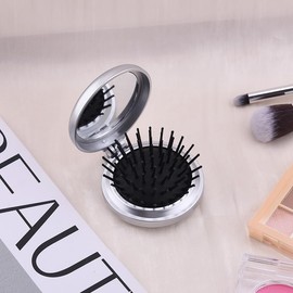 Funny Compact Mirror Hair Brush Encouragement Gifts for Best Friend BFF Sister Daughter Small Folding Travel Pocket Mirror Thoughtful Inspiring Birthday Christmas Gifts for Women Girls Her