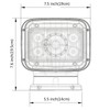 Led Search Light 6 Inch 50W 360 Degrees Rotating Remote