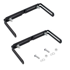 SnowTing 2 Sets Adjustable Universal Mounting Bracket for CB/Ham Radio & Scanners Adjust from 6.3" to 10.6" in Width, Black CB Radio Mount