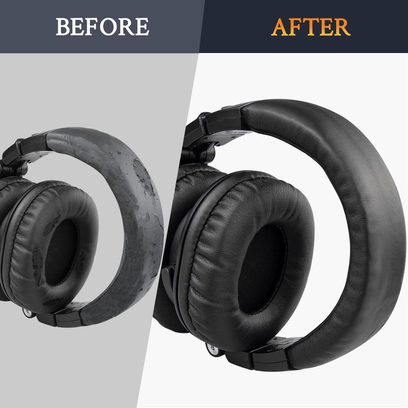 SOULWIT Ear Pads Cushions + Headband + Silicone Earpads Cover