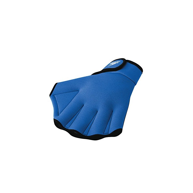 Speedo Unisex Swim Training Gloves Aquatic Fitness, Royal, X-Large