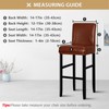 Lebaley 4 Pack Bar Stool Covers with Backs, Waterproof Stretch