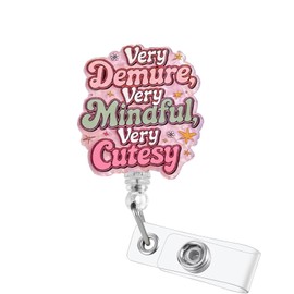 Retractable Nurse Badge Reel, Cute RN Graduation, Nurse Appreciation Gifts with Glitter Charm Durable Clip for Scrubs Medical ID Holder for Healthcare Workers