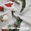 SJOLOON Christmas Backdrop Balls White Wood Floor Photography Backdrop Christmas