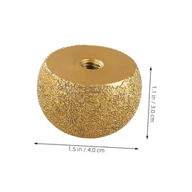 BESPORTBLE Sphere Rotary Burr for Angle Drills Diamond Polishing Tool for Planter Crafts Buffing Wheel Ball for DIY Carving and Repairing