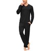 JINSHI Men's Pyjamas Set Lounge Wear Pants Bottom Long Sleeve