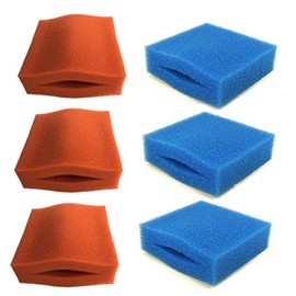 Pisces Compatible Pond Filter Foams for Oase BioTec 5/10/30-6 Pack (3 x coarse, 3 x medium)