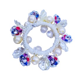 Hair Band, Hair Accessories, Hair Rope, Rubber, Adult, Women, Children, Flowers, Pearl, Cute, Fashion, Gift for Work Mother Girlfriend