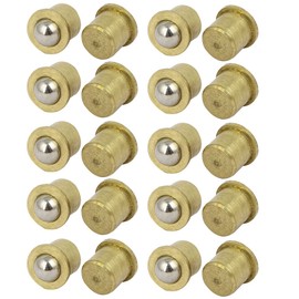 sourcing map Household Cabinet Door Brass Ball Catch 8 mm Diameter DE 20 Pieces
