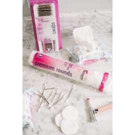 Swisspers Premium 100% Cotton Rounds, Hypoallergenic, 240 Count