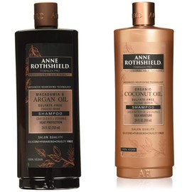 ANNE ROTHSHIELD - Champú de macadamia y aceite de argán 700 ml  Champú de aceite de coco ecológico 700 ml                                             
