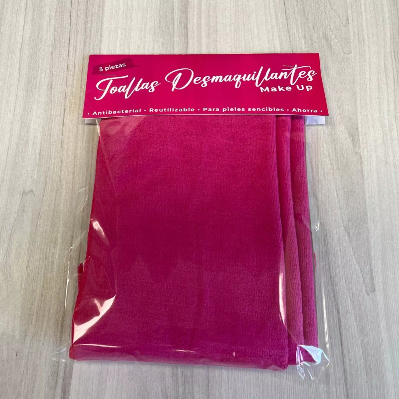 Ecobeauty Kit 3 Toallas Faciales Microfibra Desmaquillantes Make Up