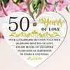 50th Wedding Anniversary Heart Plaque - Celebrate Half a Century