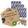 ecolly Beeswax Cloths Set of 3 (S, M, L), Beeswax