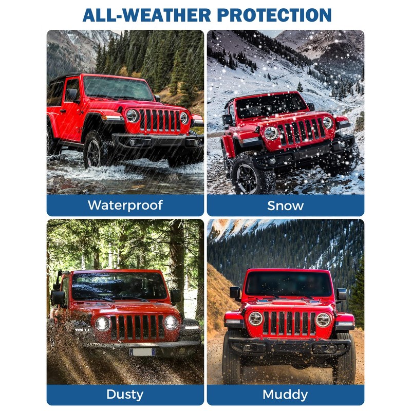 JOYTUTUS Cargo Mat fits Wrangler JL 4XE, All-Weather Protection Trunk